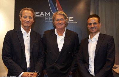 Michel Desjoyeaux , Franck Cammas e Olivier de Kersauson