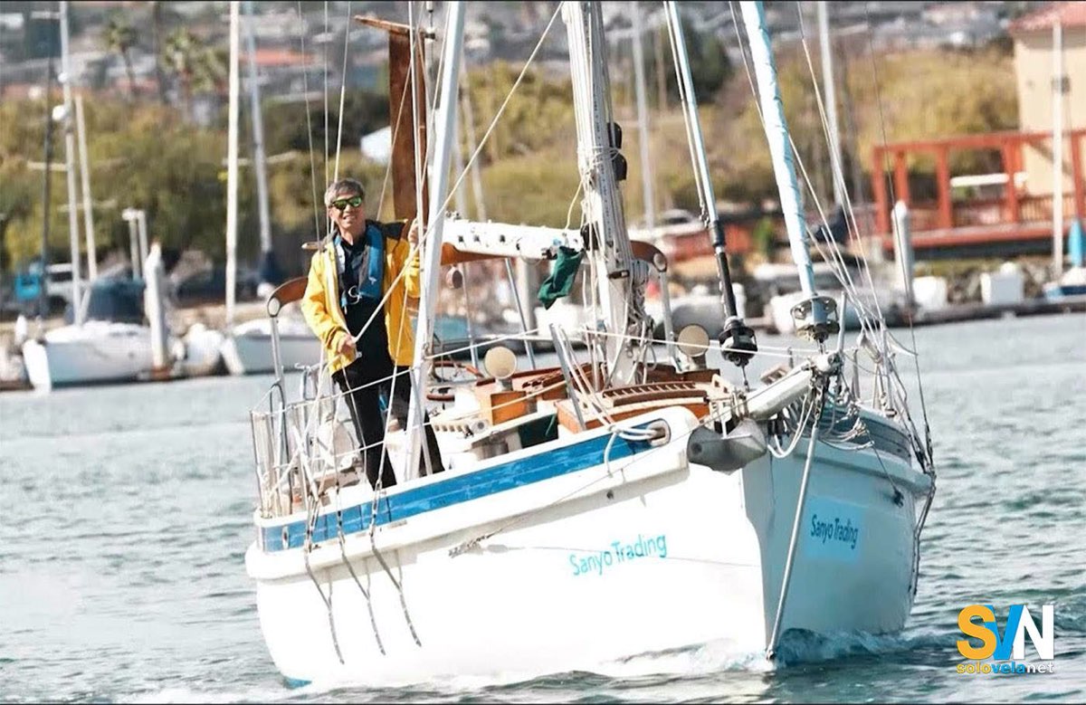 Mitsuhiro “Hiro” Iwamoto, il velista giapponese che traverserà il Pacifico in solitaria su di una barca di 8,5 metri. Hiro è completamente cieco