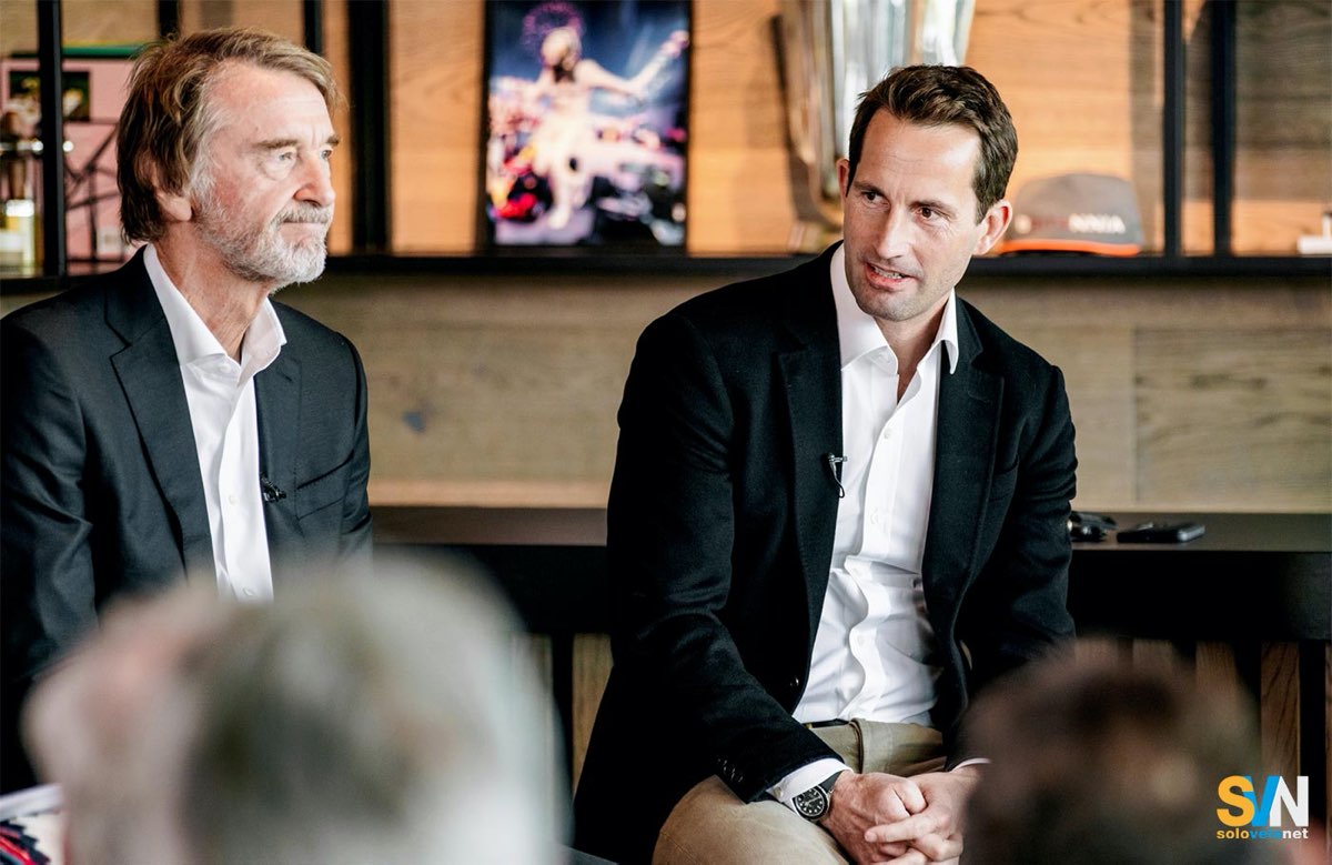 Da sinistra Jim Ratcliffe e Ben Ainslie