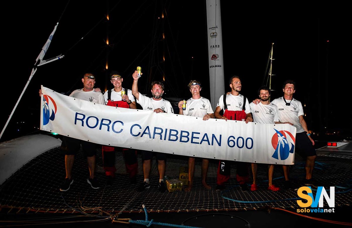 Maserati Multi70 e Giovanni Soldini secondi alla RORC Caribbean 600 per soli 11 secondi