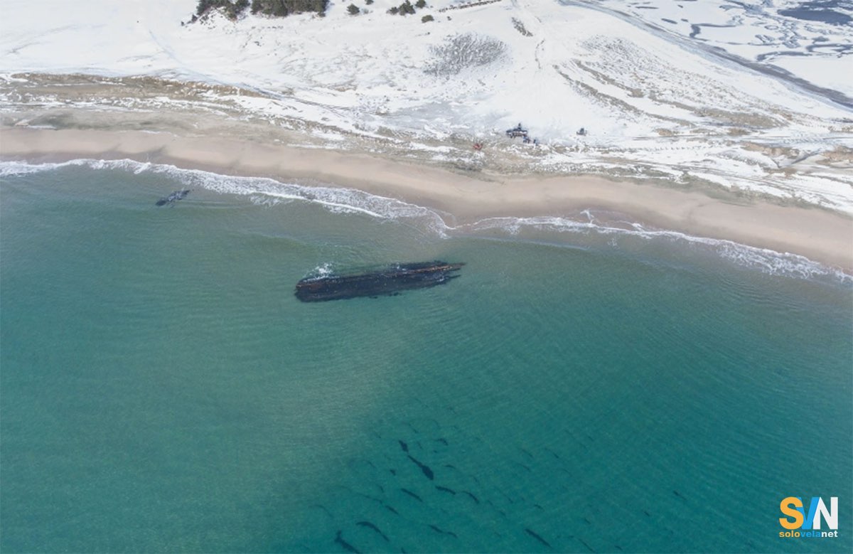Il galeone apprso sulla spiaggia di Cape Ray