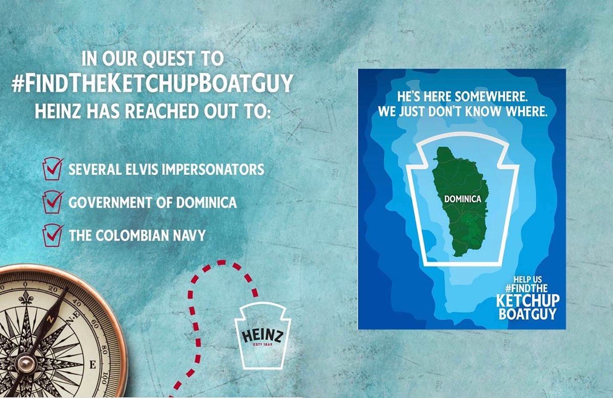 Il ketchup salva il naufrago: Heinz cerca di regalargli una barca