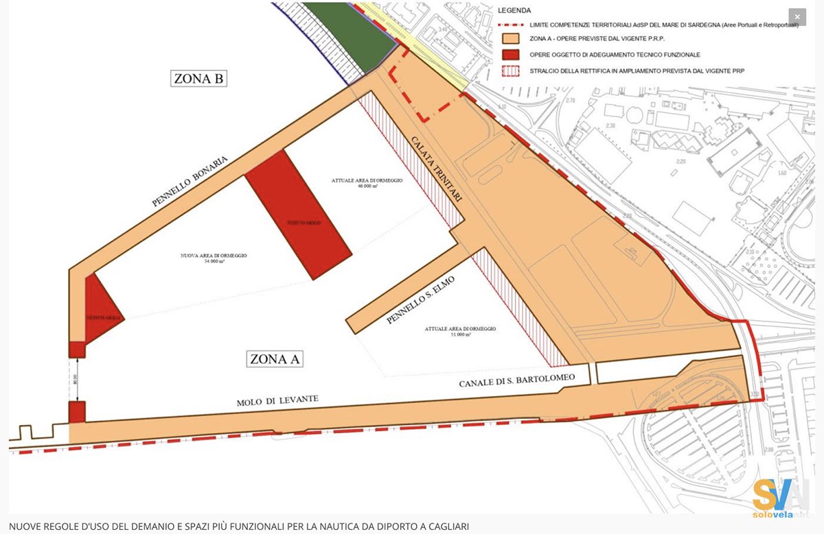 Il progetto dell'ampliamento del Porto di Cagliari per passare da 880 a 2200 posti barca