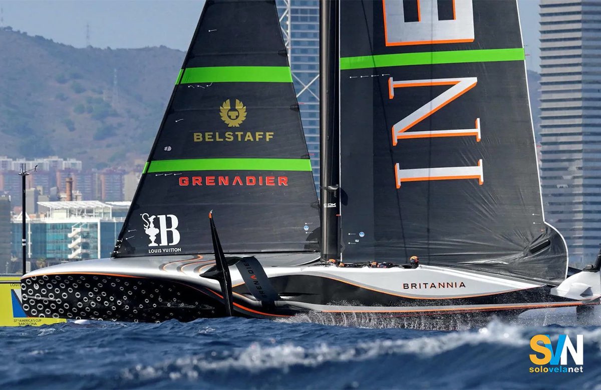 Il Britannia in allenamento