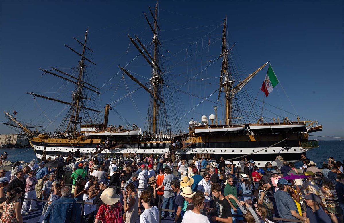La nave Amerigo Vespucci sarà visitabile gratuitamente anche a Ortona, dal 4 al 6 aprile 2025, con prenotazione online.