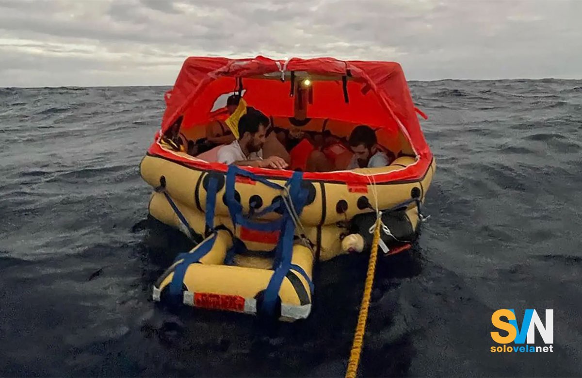 I naufraghi sulla scialuppa di salvataggio
