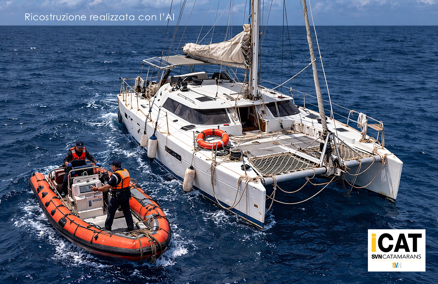Uomo trovato morto a bordo di un catamarano alla deriva in oceano, con lui la moglie ancora in vita