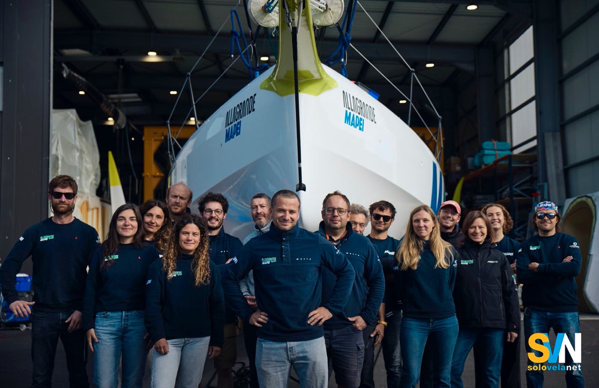 Ambrogio Beccaria e il suo team, dietro il nuovo Allagrande Mapei