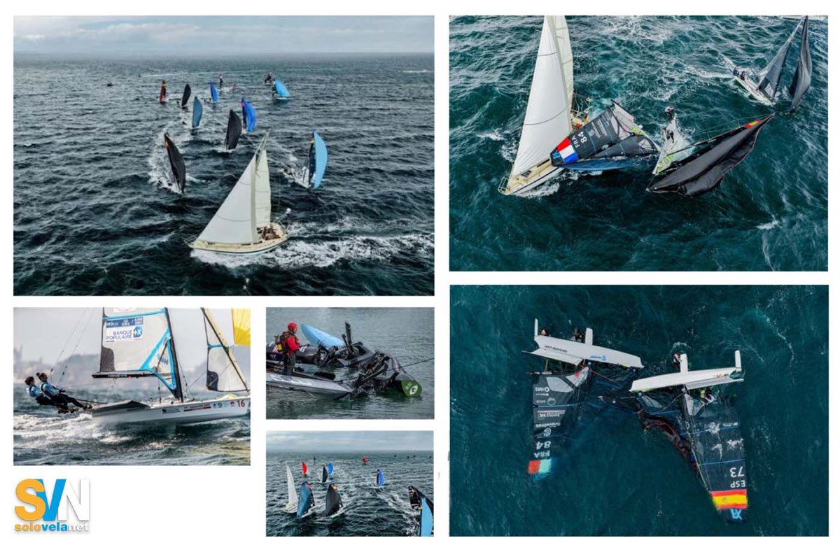 Le fasi dell'incidente che ha coinvolta la flotta di 49er