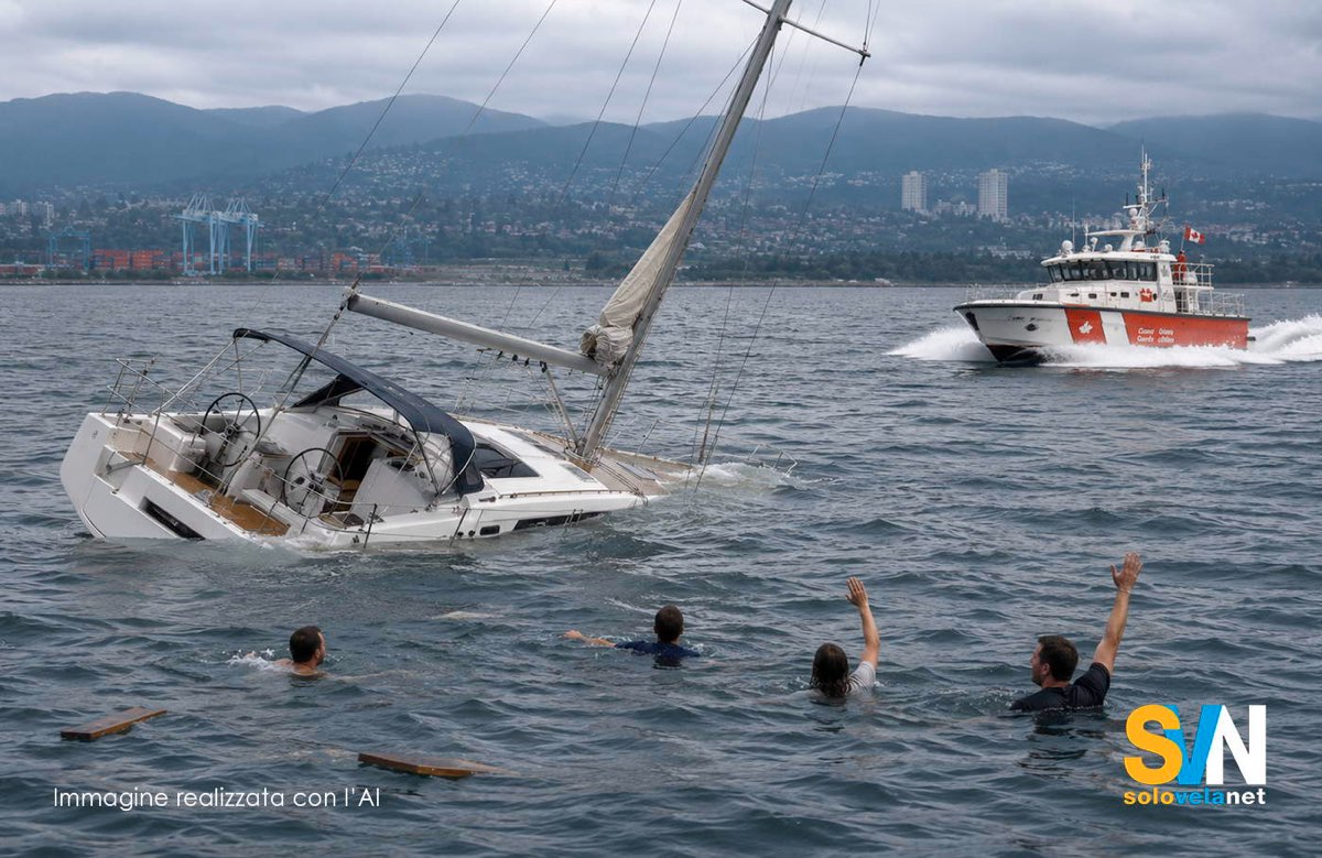 Nelle acque di Roberts Bank in Canada, una barca a vela con dieci persone a bordo è affondata improvvisamente. Ci sono 6 morti e 4 sopravvissuti