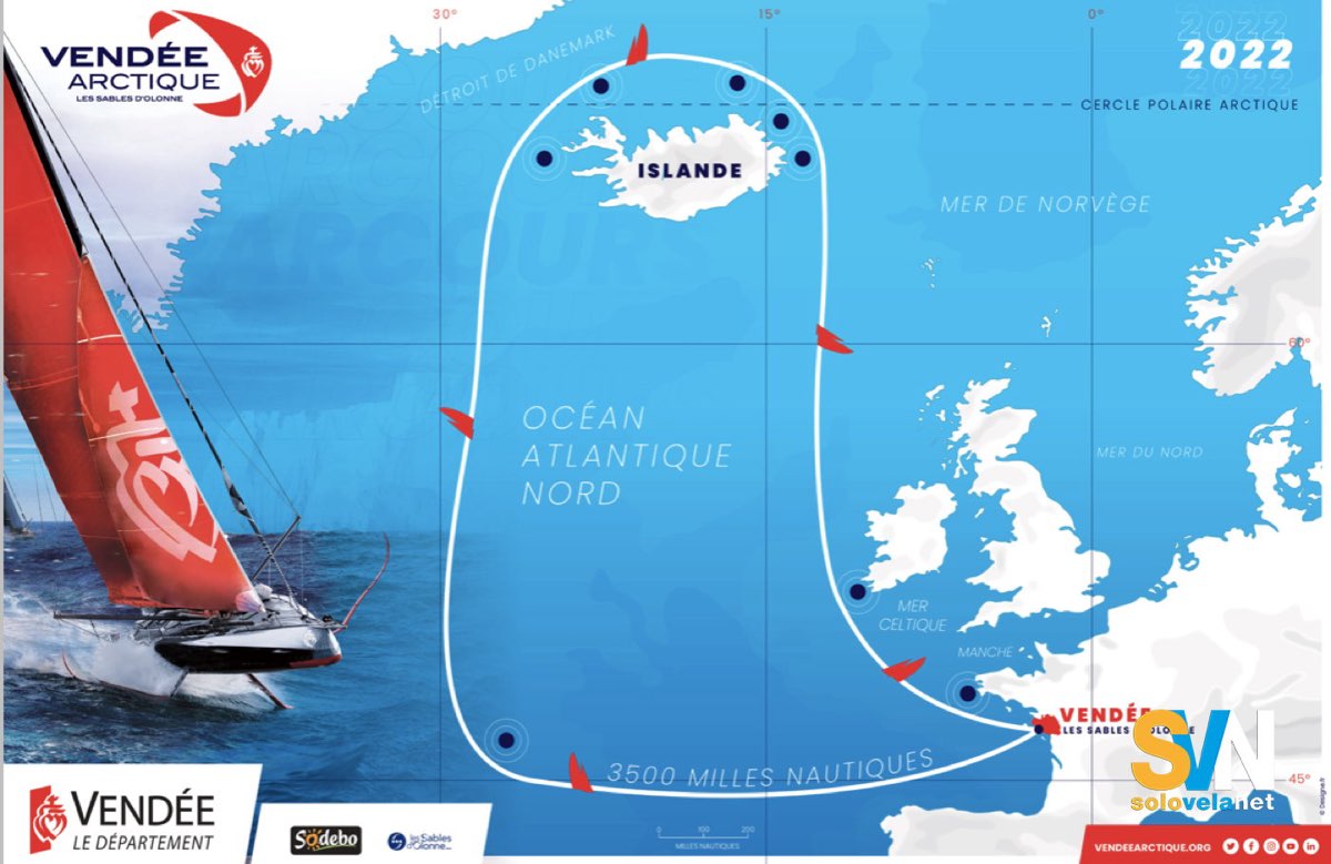 Il percorso della Vendée Arctique