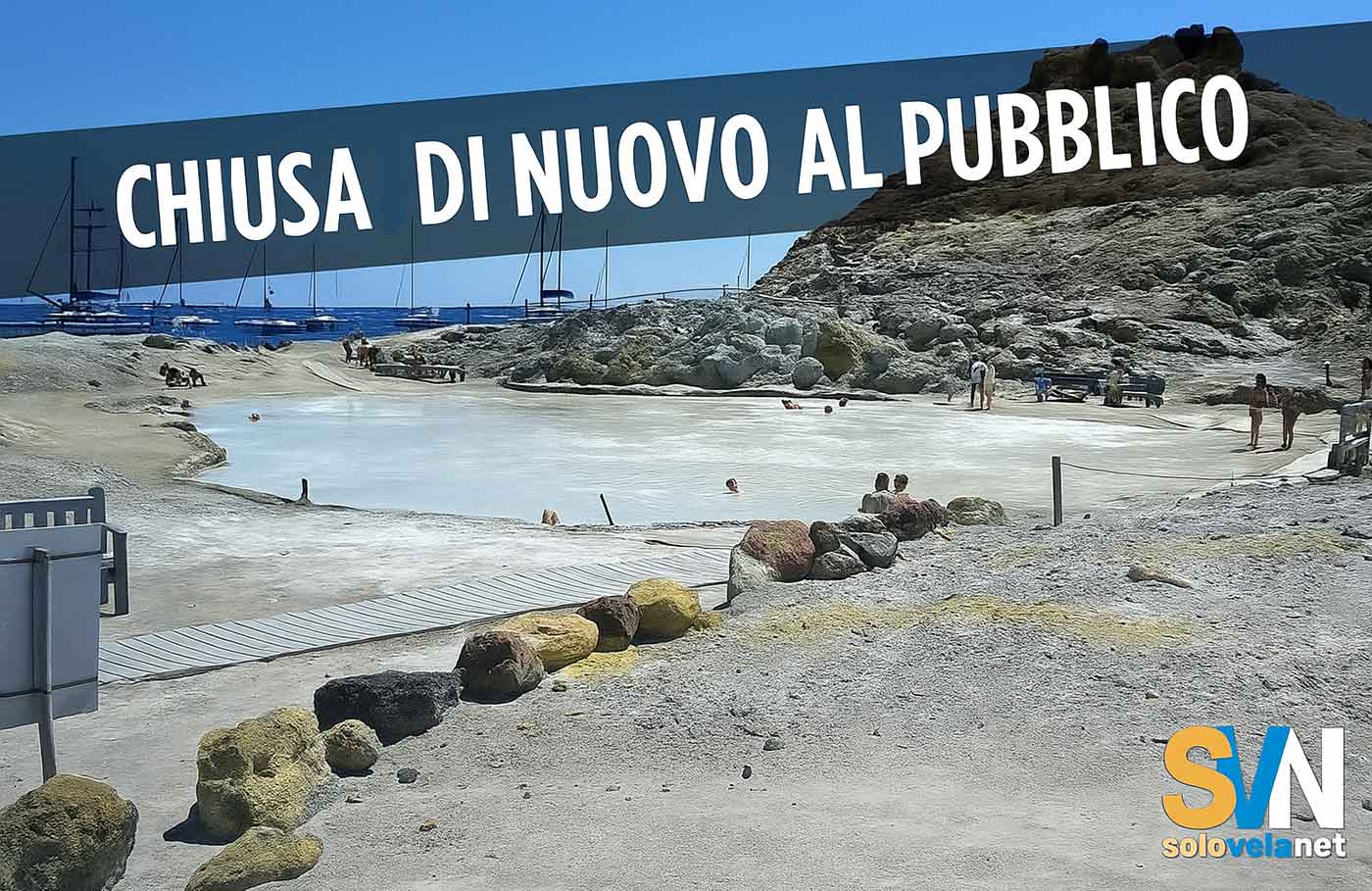 Malore nella pozza dei fanghi: chiusa di nuovo l’area termale di Vulcano