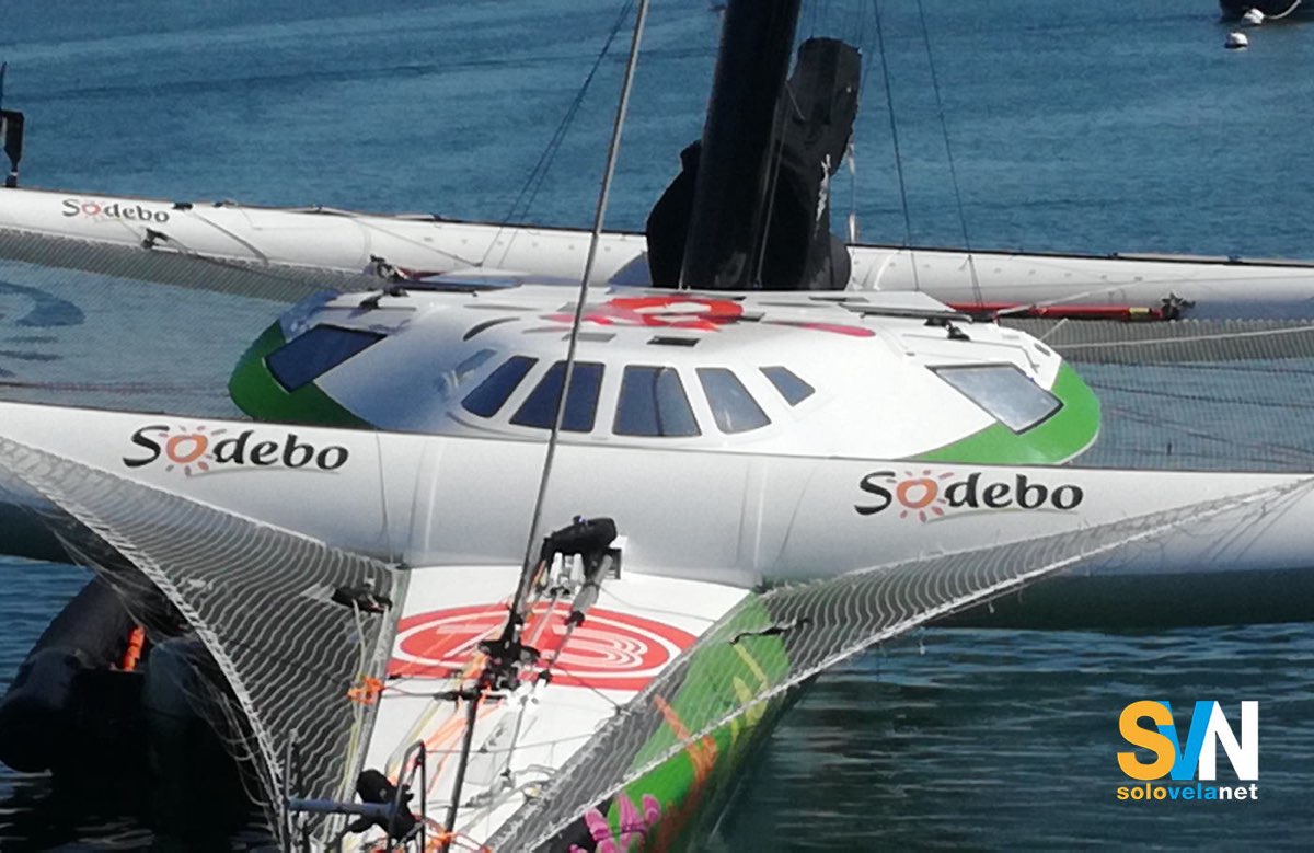 Sodebo Ultim 3 torna in acqua: nuovi foil verso la Route du Rhum