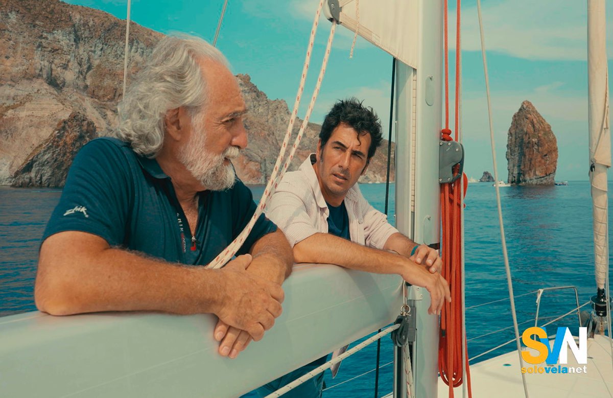 Una scena di Navigando Lungocosta, la trasmissione di RAI 1 dove si prala di vela