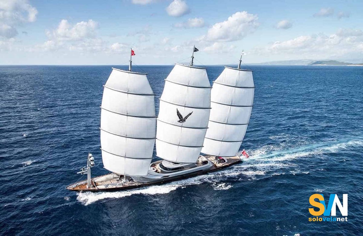 Il Maltese Falcon, uno dei superyacht più iconici di Perini Navi, cantiere che fa parte diThe Italian Sea Group 