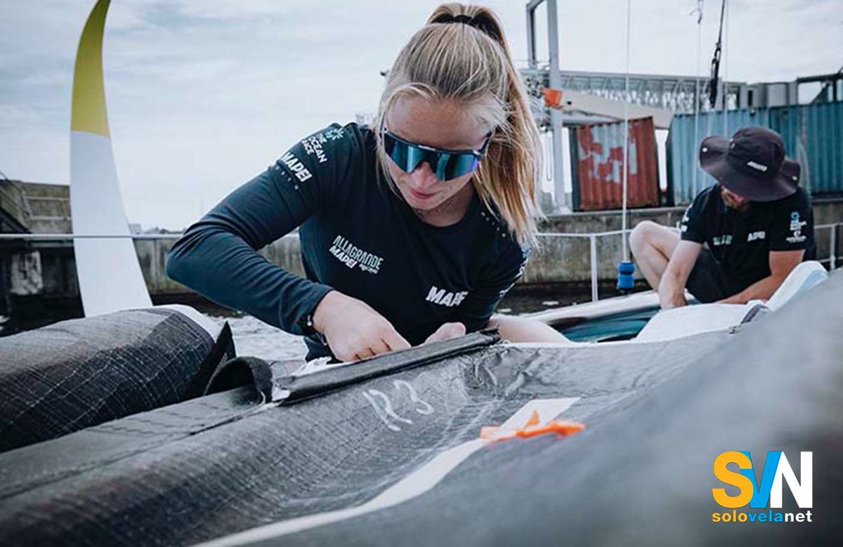 Il team di Allagrande Mapei ha lavorato senza sosta per quattro giorni per essere presente alla partenza della seconda tappa della The Ocean Race Europe