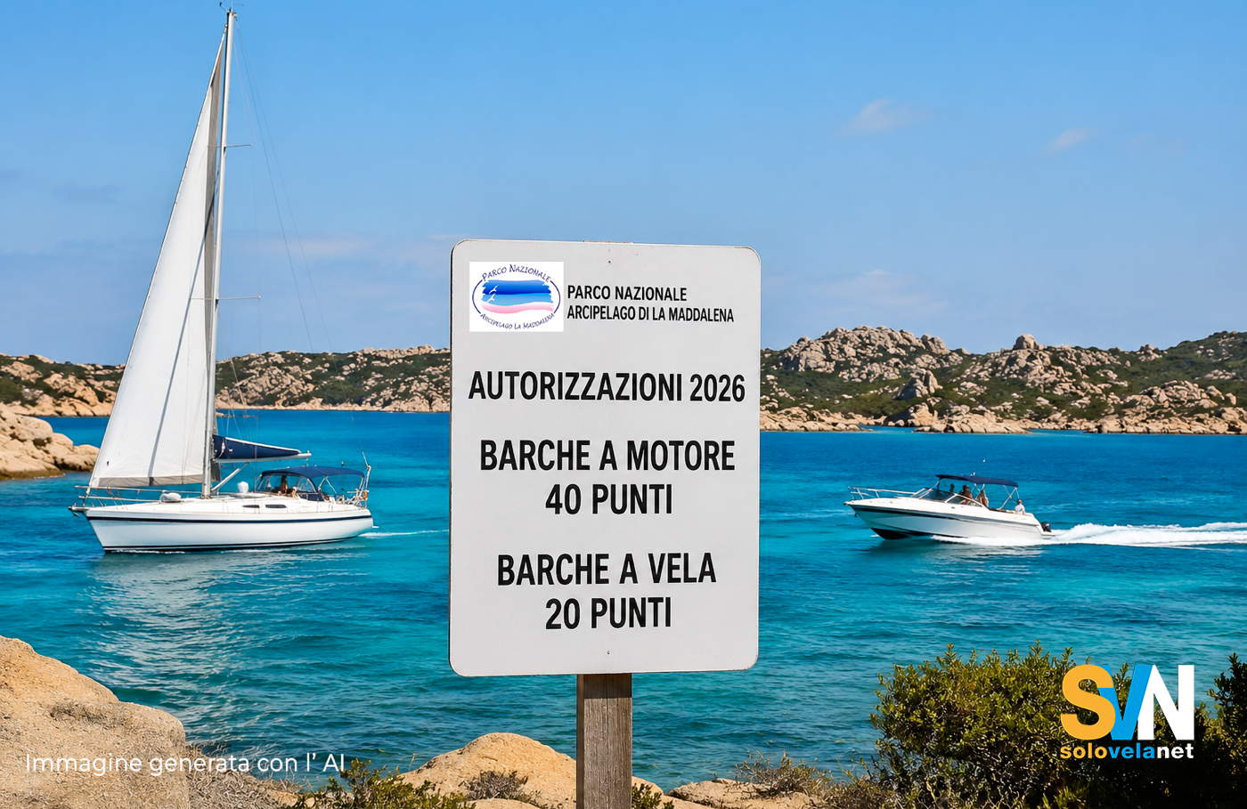 Il Parco della Maddalena attribuisce alle barche a motore il doppio dei punti di quanto fa con le barche a vela. Nessuno se ne è accorto, ma loro hanno scoperto che le barche a vela inquinano il doppio delle barche a motore