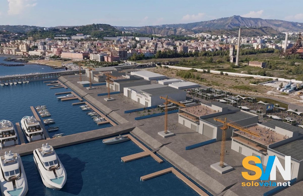 Il rendering di come dovrebbe apparire la spianata di Bagnoli a lavori finiti