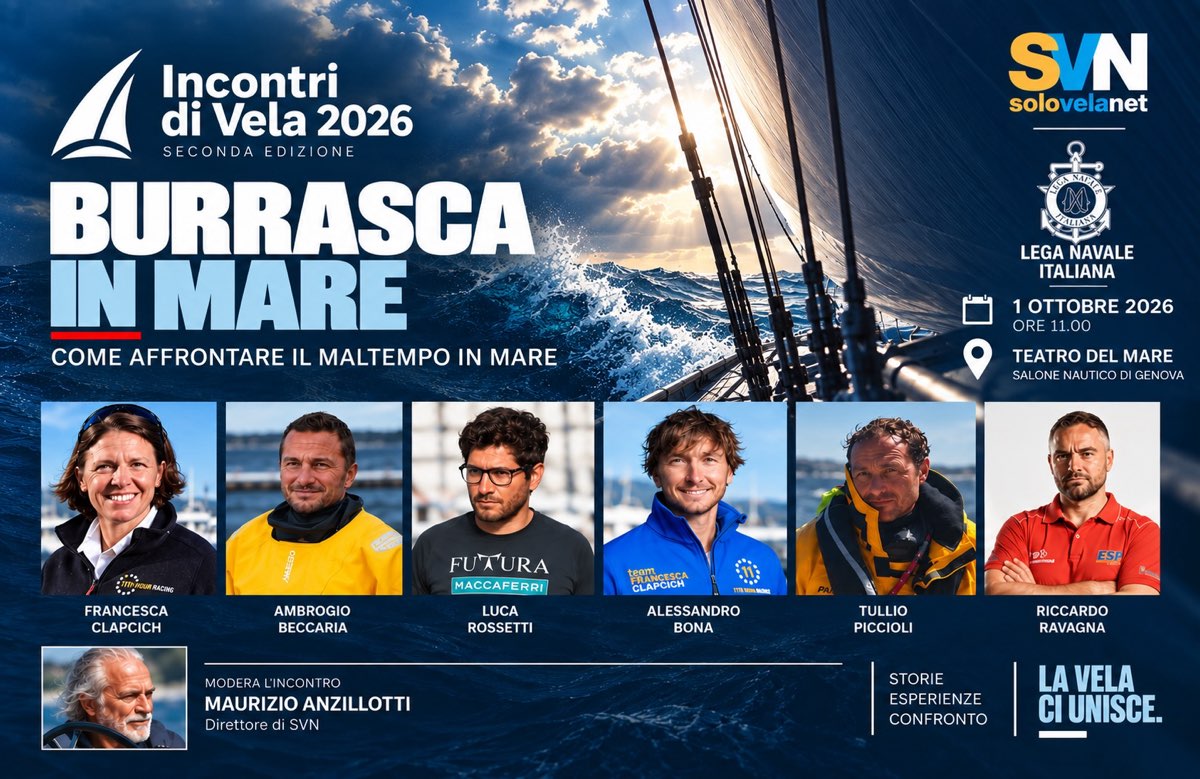 Incontri di vela 2026 - Eberhard & Co. Theatre, Salone Nautico di Genova, sabato 3 ottobre ore 11