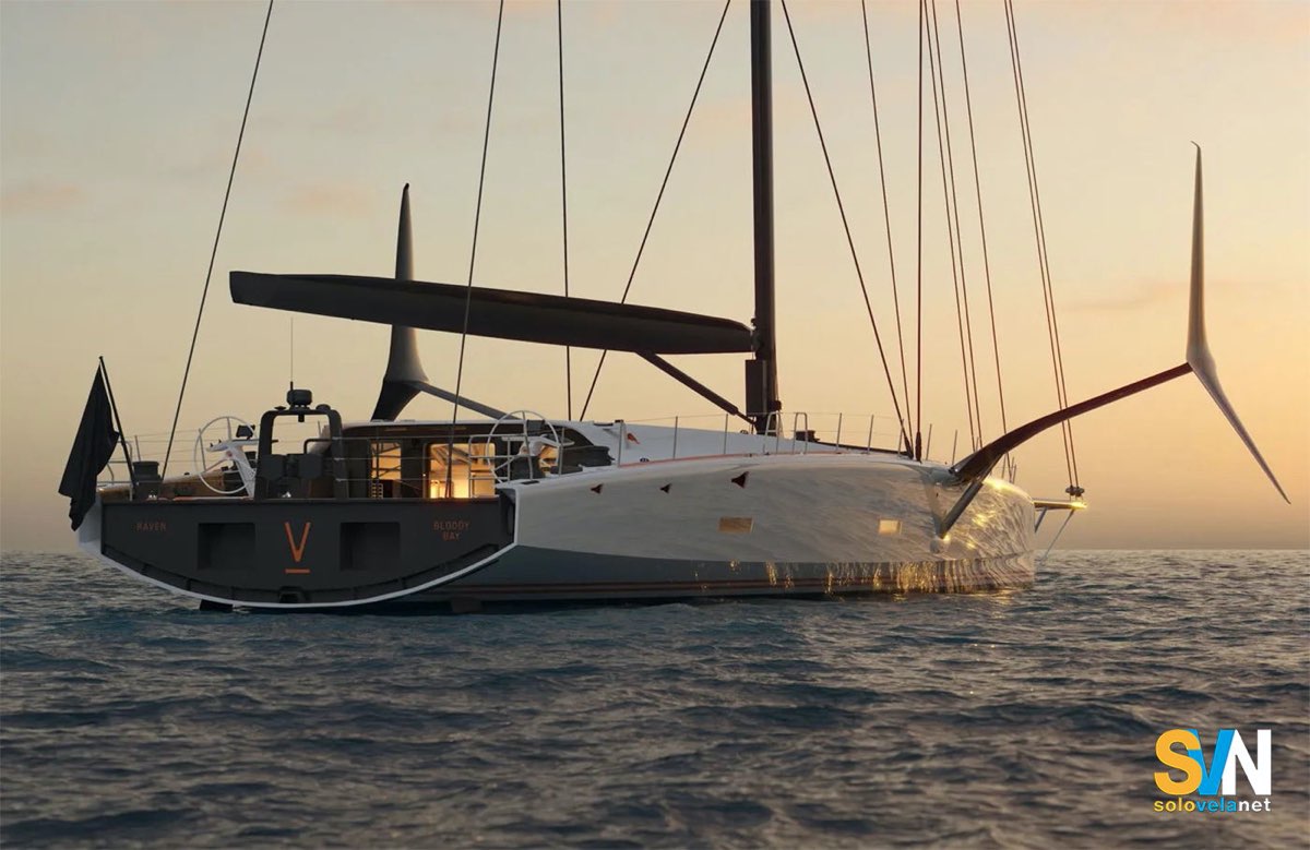 Il Baltic 111, una delle più grandi barche da regata ad essere dotate di foiling
