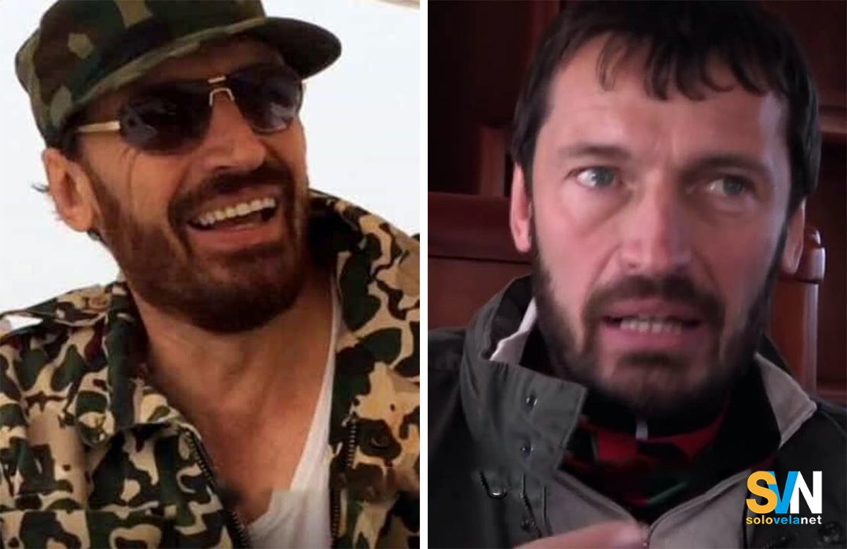A sinistra, Giulio Lolli in Libia. A destra a bordo di una delle sue barche