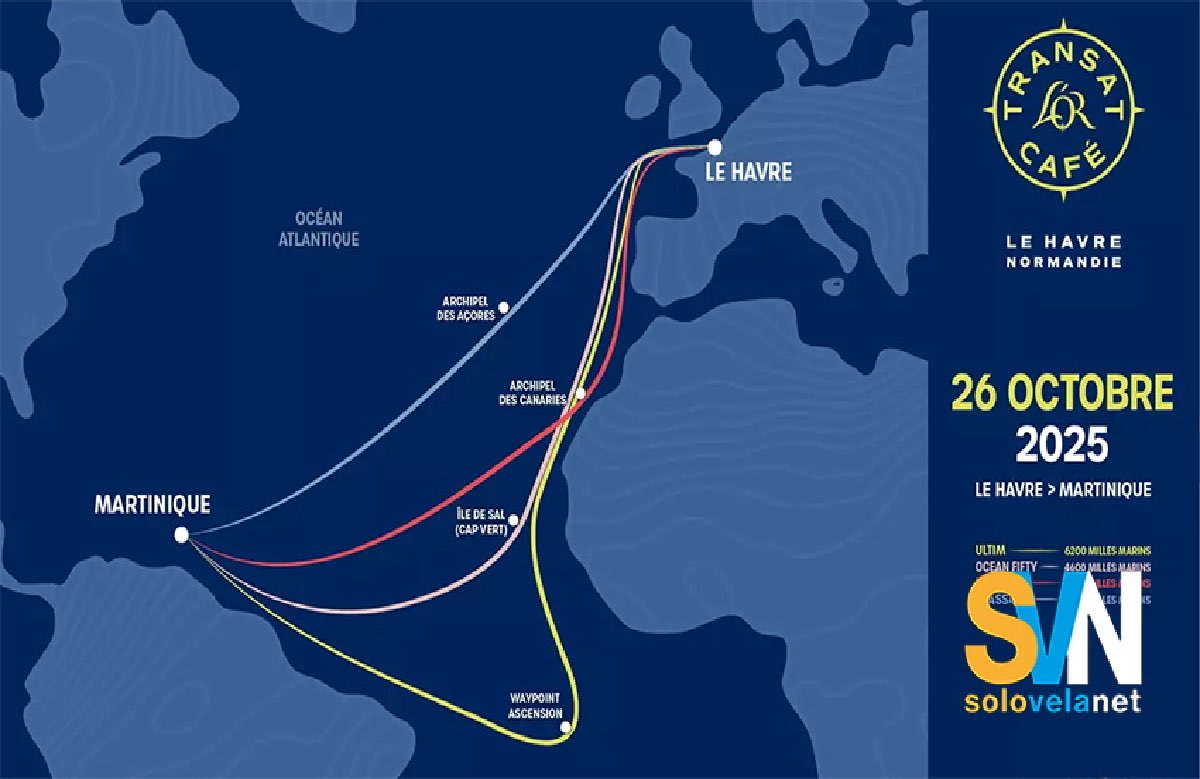 Le possibili rotte della Transat Café L’Or