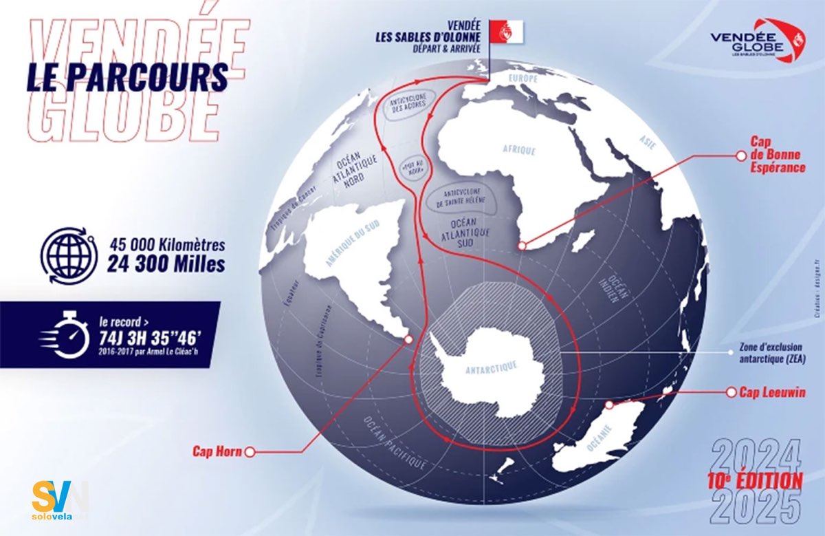 Vendée Globe: in 40 al via il 10 novembre, c’è anche Pedote