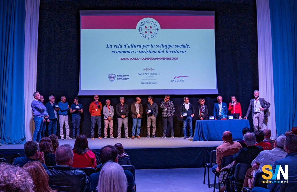 Un momento dell'evento della AVAS - Armatori Vela d’Altura Sardegna  tenutosi domenica 9 novembre a Palazzo Doglio a Cagliari