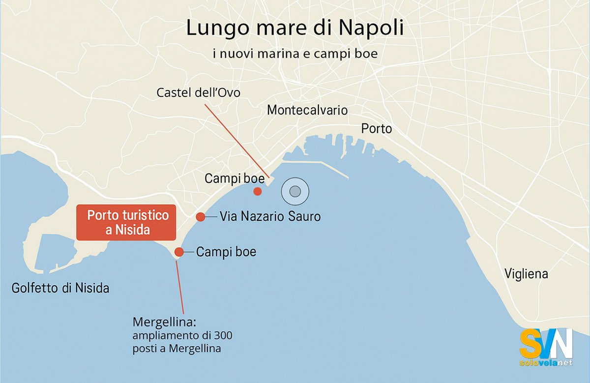 Nuovi marina e campi boa a Napoli