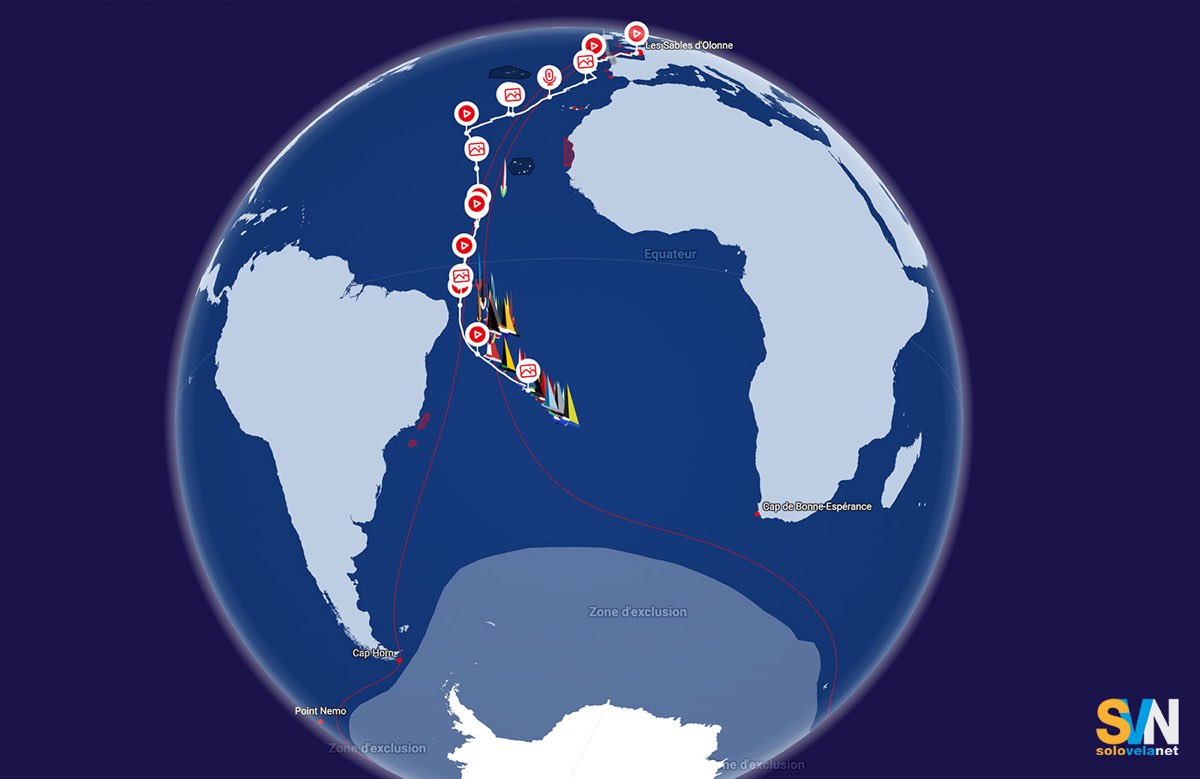 Vendée Globe: Richomme recordman, Dalin in testa e Pedote in rimonta