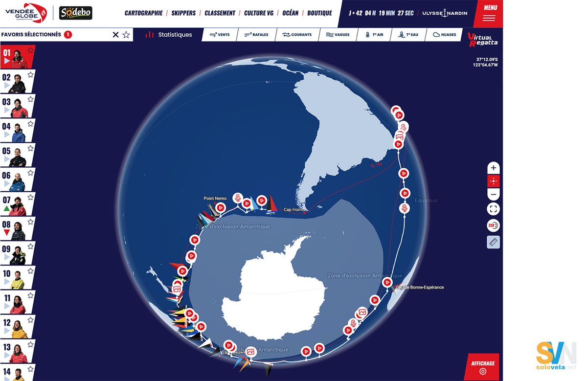 Vendée Globe: duello a tempo di record tra Dalin e Richomme