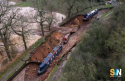 Sulla autostrada dei canali navigabili, un canale cede e le barche rimangono a secco