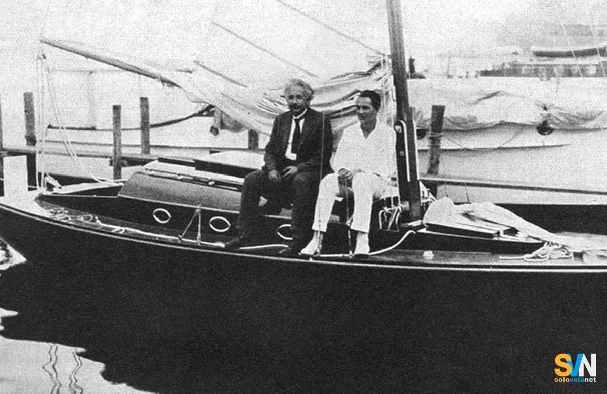 Albert Eistein nella foto a sinistra sul Tummler