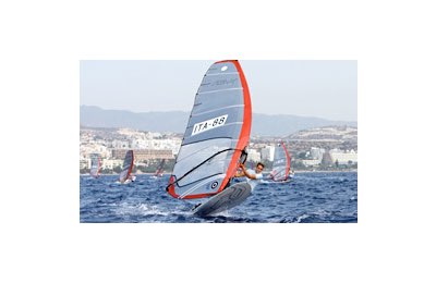 Mattia Camboni in regata