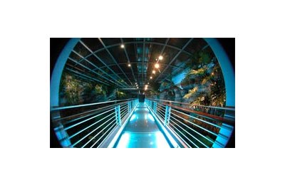 Un corridoio dell'Acquario di Genova