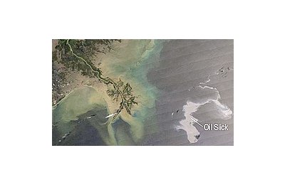 La situazione nel Golfo del Messico, fotografata dalla Nasa