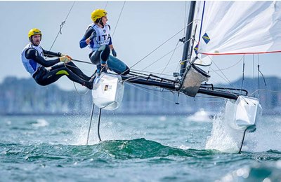 Vittoria netta per Ruggero Tita e Caterina Banti sul catamarano Nacra 17