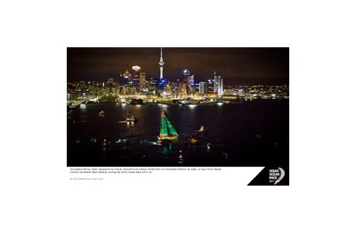 L'arrivo di Groupama Sailing Team a Auckland nell'edizione 2011-12