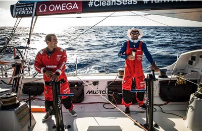 Mark Towill a destra e Charlie Enright a sinistra